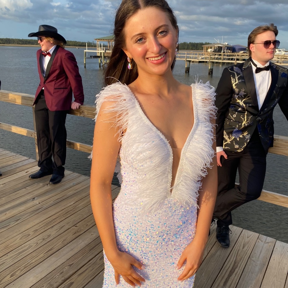 White Alyce Paris Prom Dress